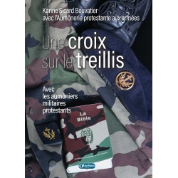 Une croix sur le treillis